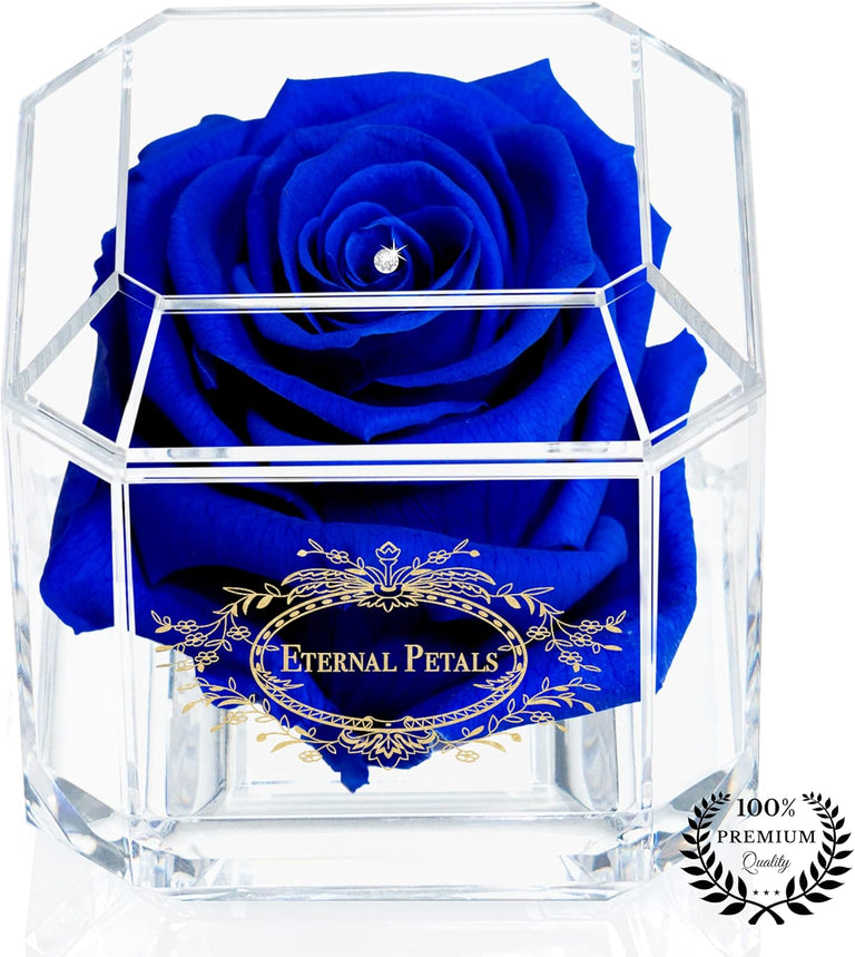 SOLO DARK BLUE WITH CLEAR CRYSTAL
