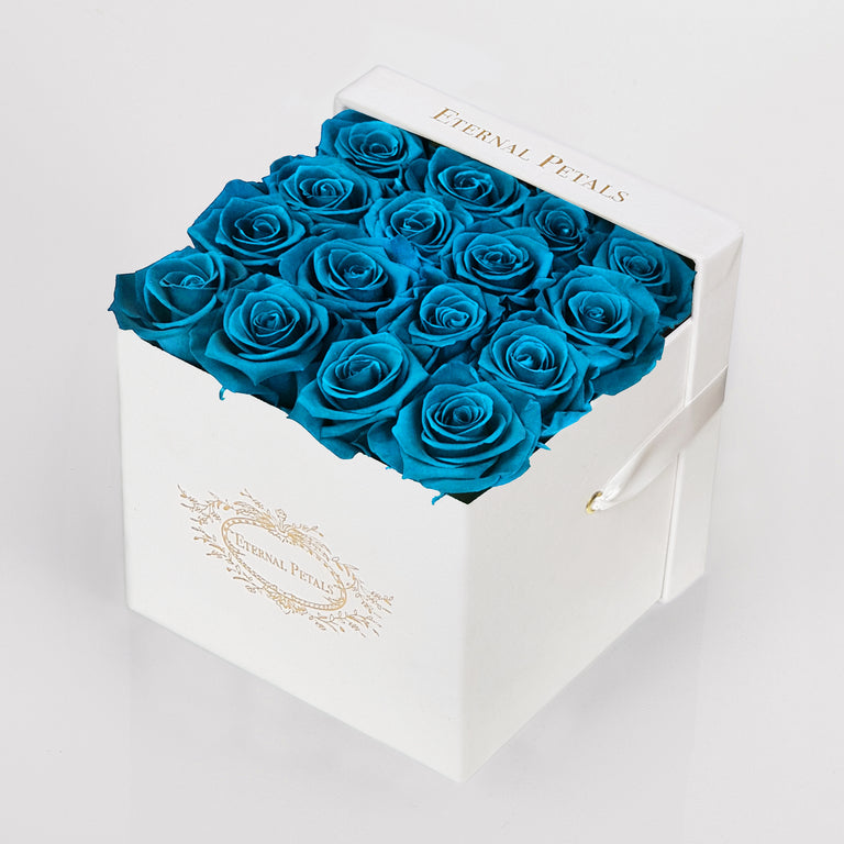 BLUE LAGOON | WHITE FLOWER BOX