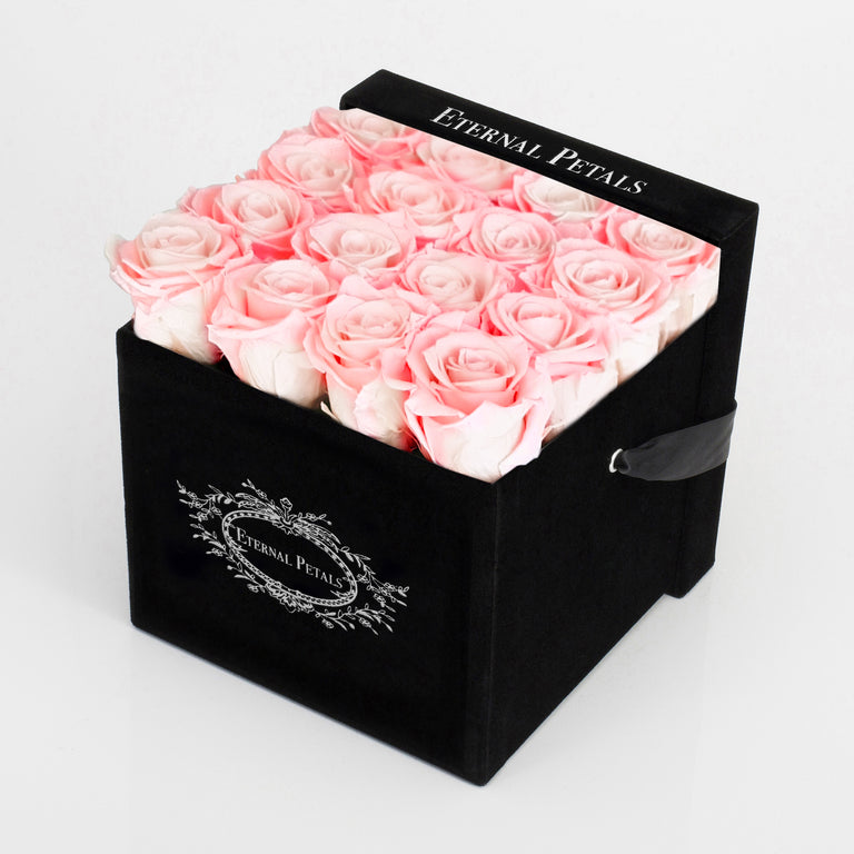DOUBLE PINK | BLACK FLOWER BOX