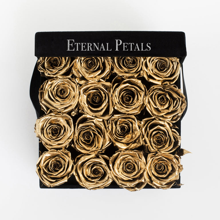 GOLD | BLACK FLOWER BOX