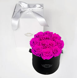 HOT PINK | ROUND BLACK