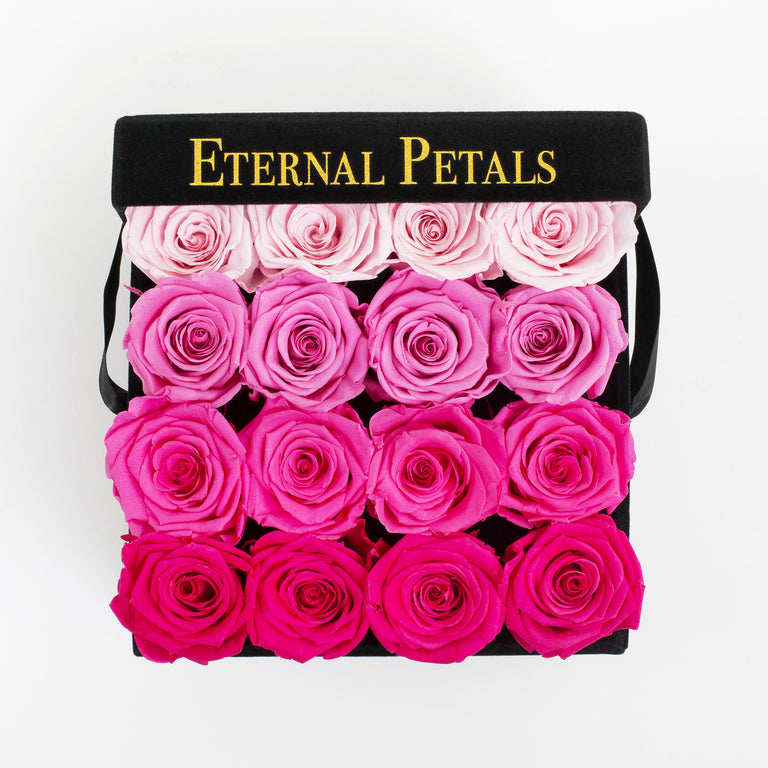LADY IN PINK | BLACK FLOWER BOX