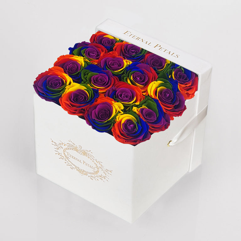 RAINBOW | WHITE FLOWER BOX