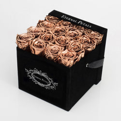 ROSE GOLD | BLACK FLOWER BOX