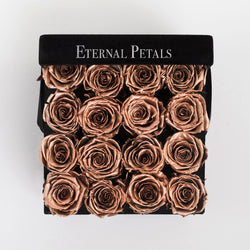 ROSE GOLD | BLACK FLOWER BOX