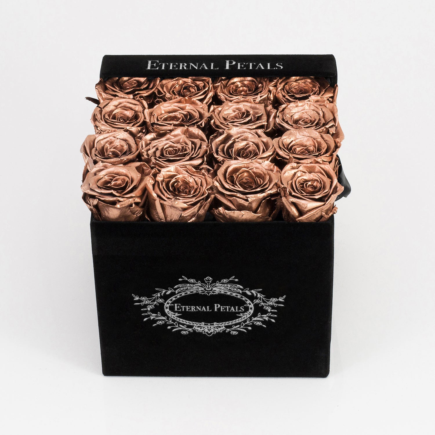 ROSE GOLD | BLACK FLOWER BOX