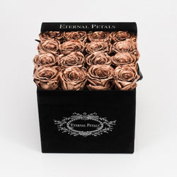 ROSE GOLD | BLACK FLOWER BOX