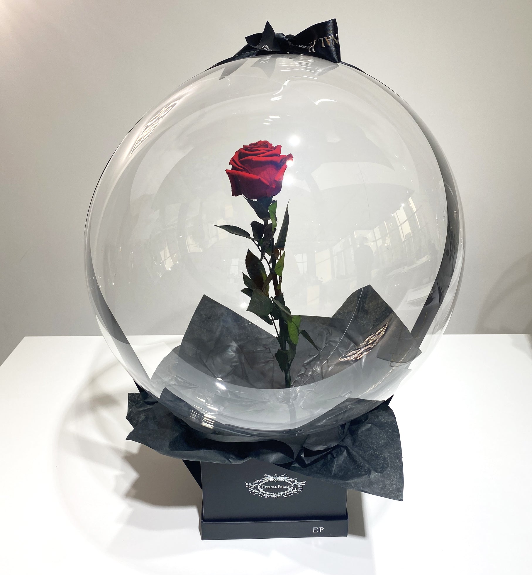 ROSE & BALLOON - BLACK FLOWER BOX (DELIVERY ONLY IN UK & UAE) – Eternal ...