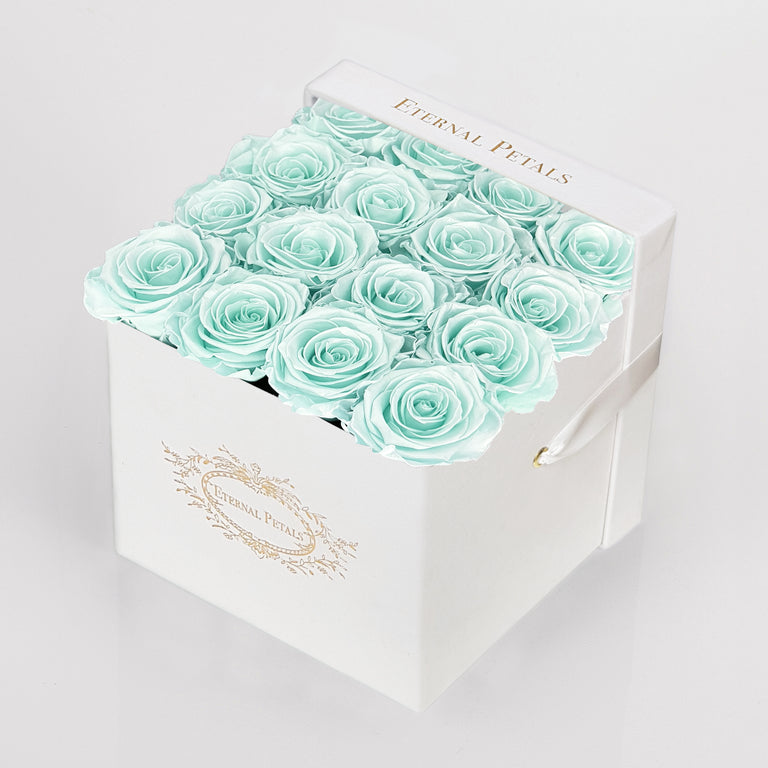 TIFFANY SATIN | WHITE FLOWER BOX