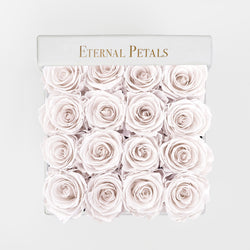 WHITE SATIN | WHITE FLOWER BOX