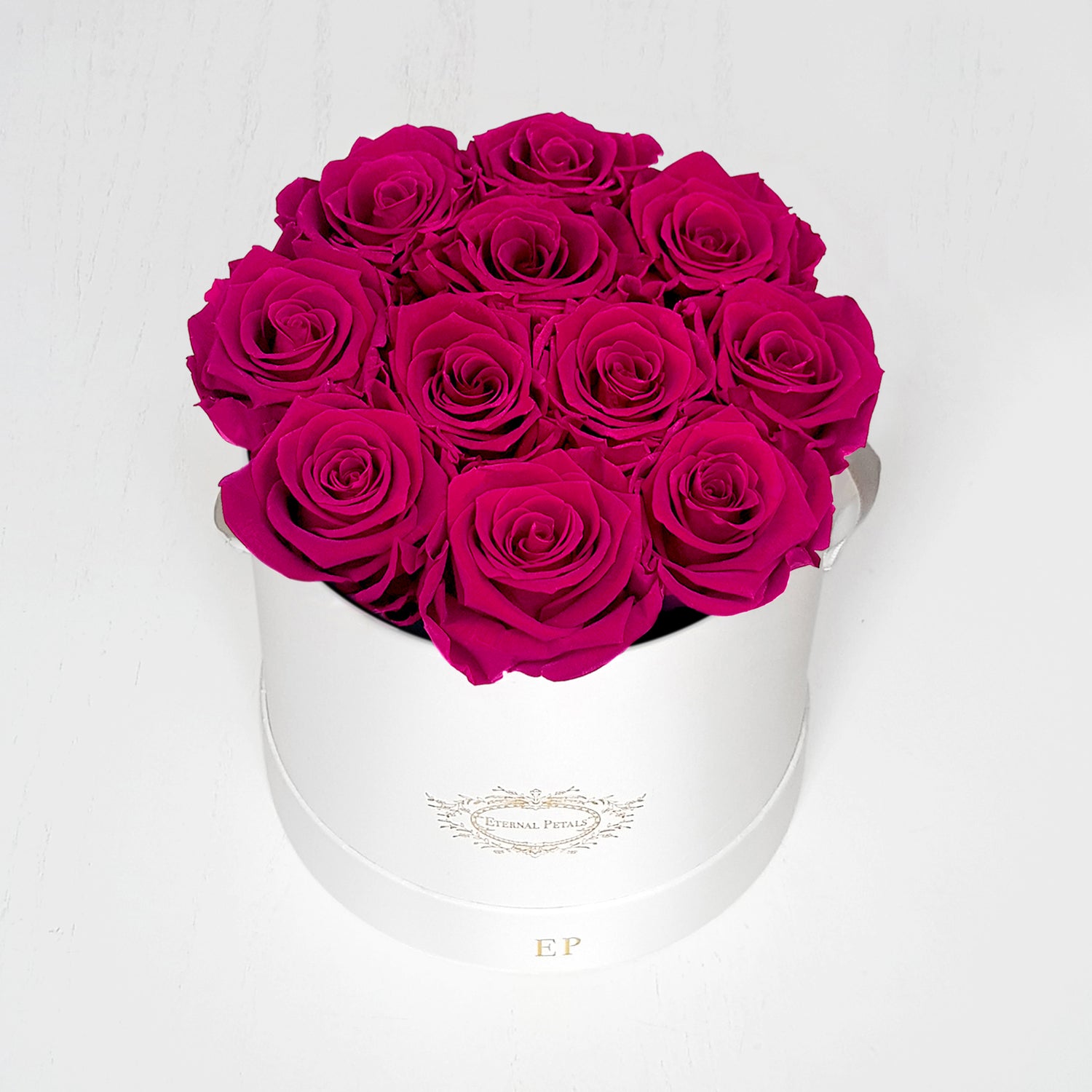 FUCHSIA | ROUND WHITE
