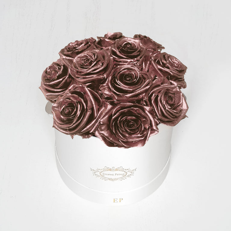 ROSE GOLD | ROUND WHITE