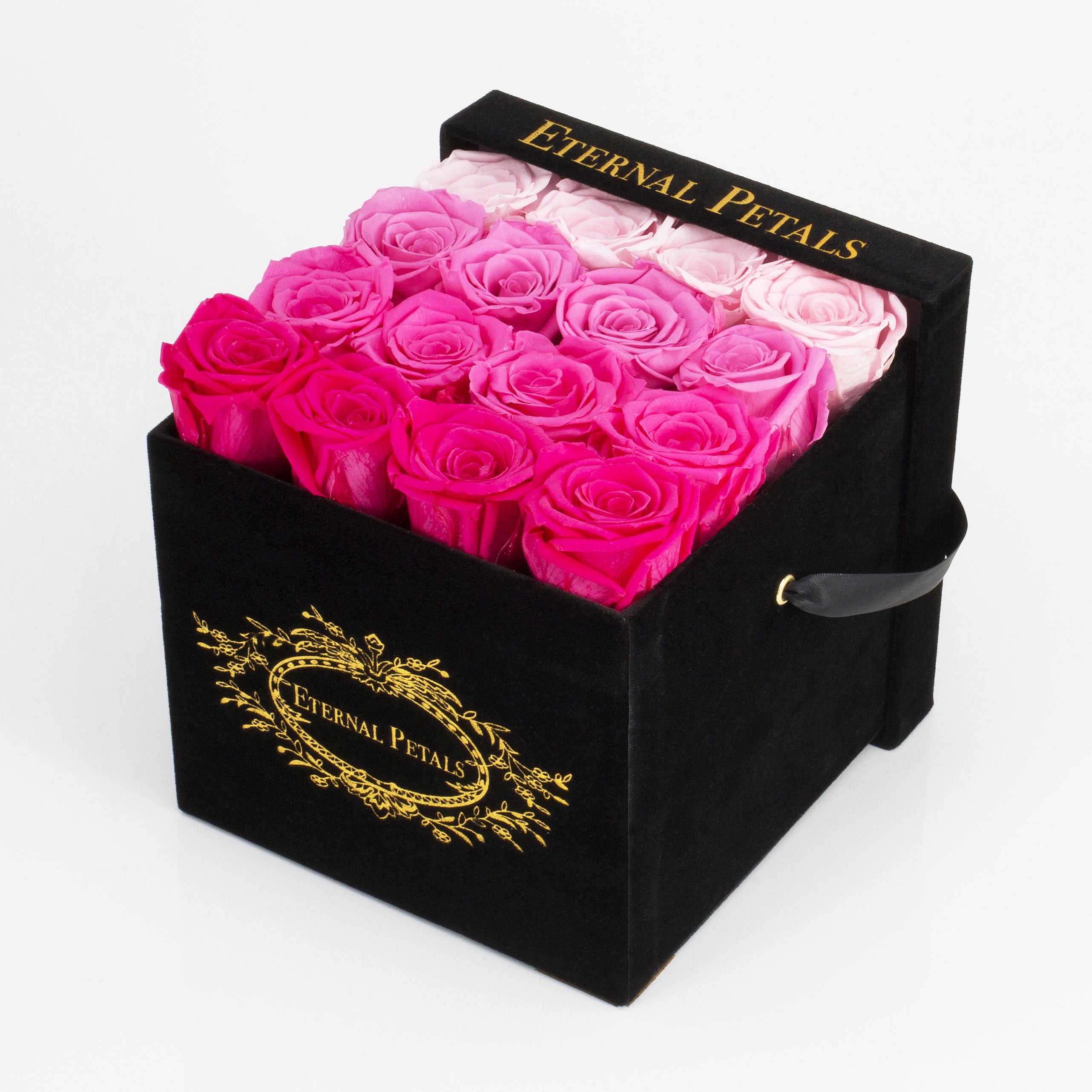 LADY IN PINK | BLACK FLOWER BOX