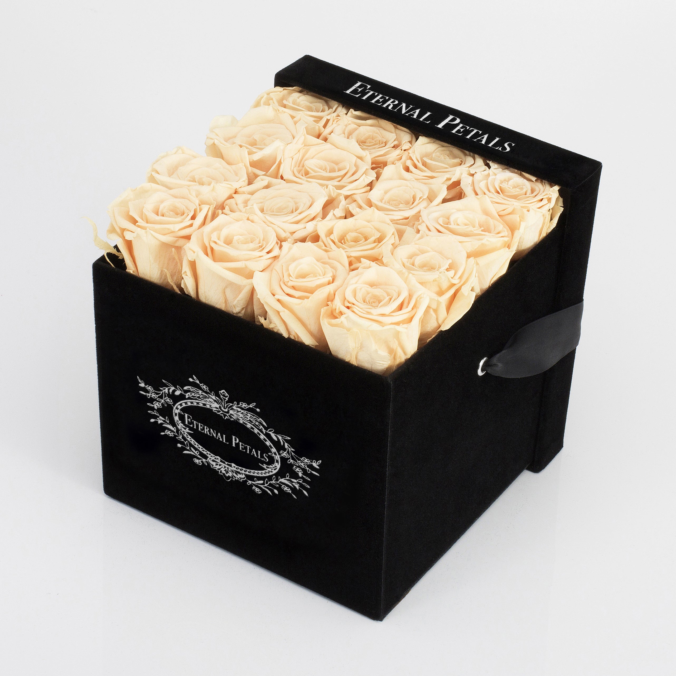 CHAMPAGNE | BLACK FLOWER BOX