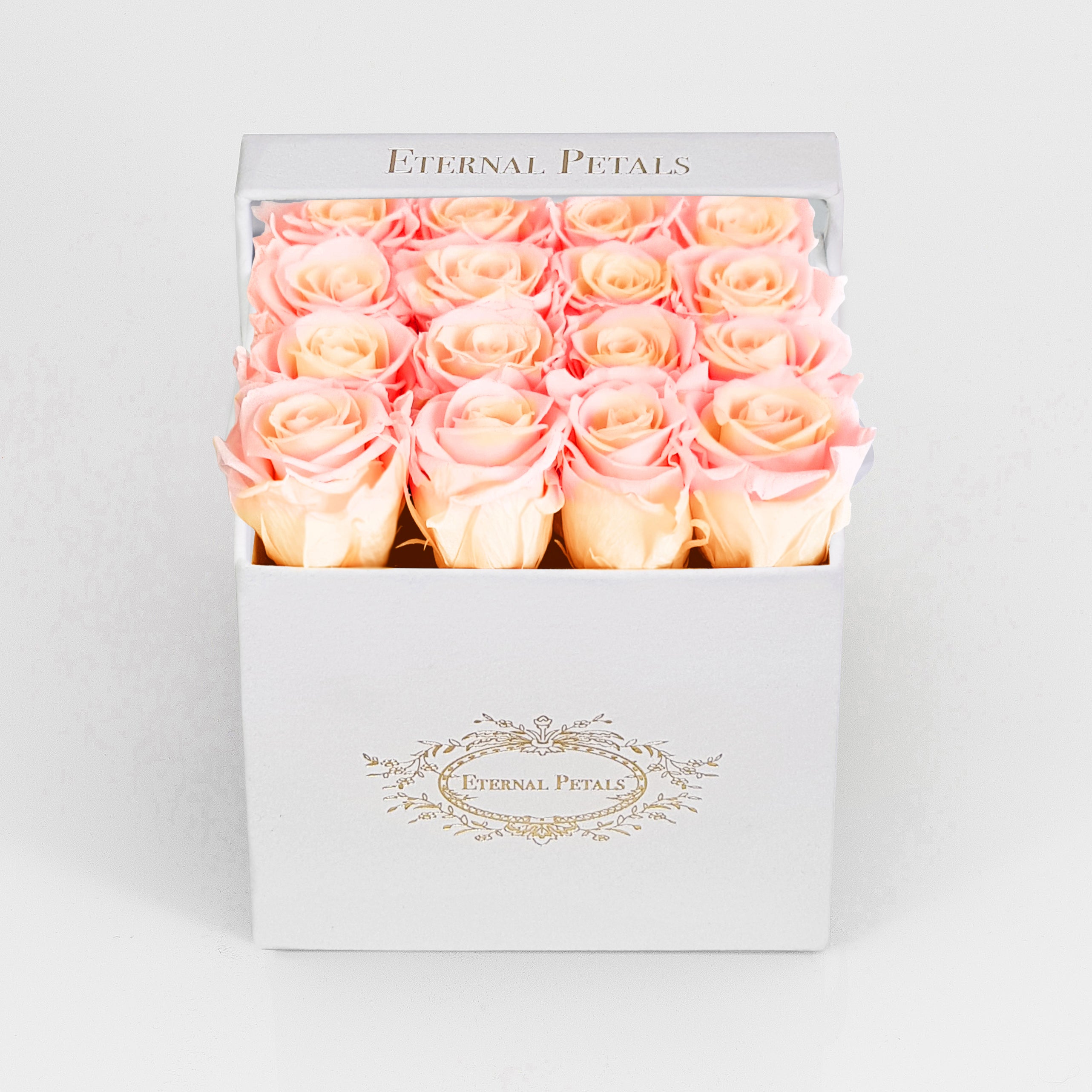 DOUBLE PEACH | WHITE FLOWER BOX