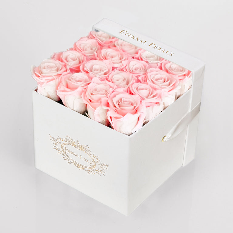 DOUBLE PINK | WHITE FLOWER BOX