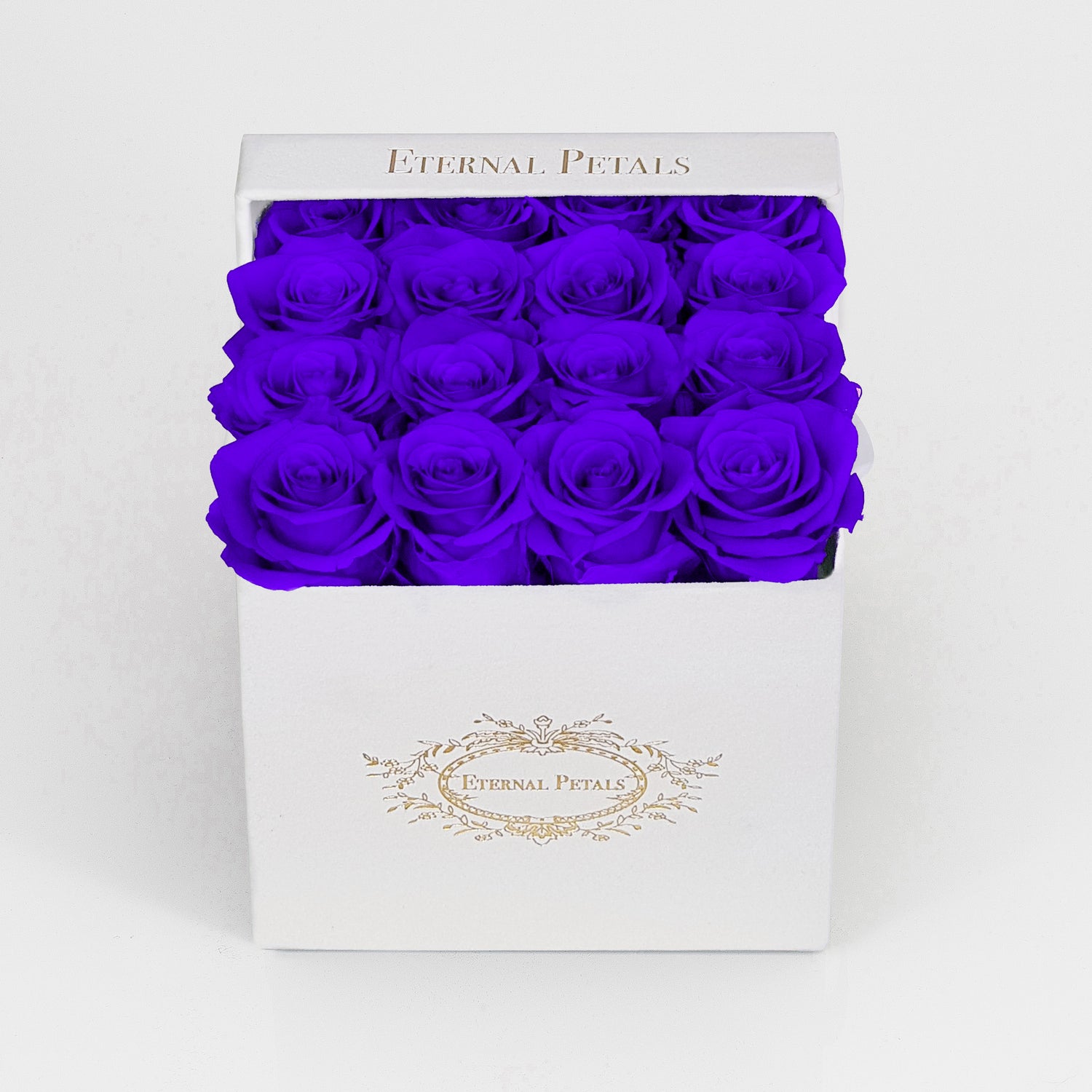 Ten Eternal Roses Purple And White Eternal Roses