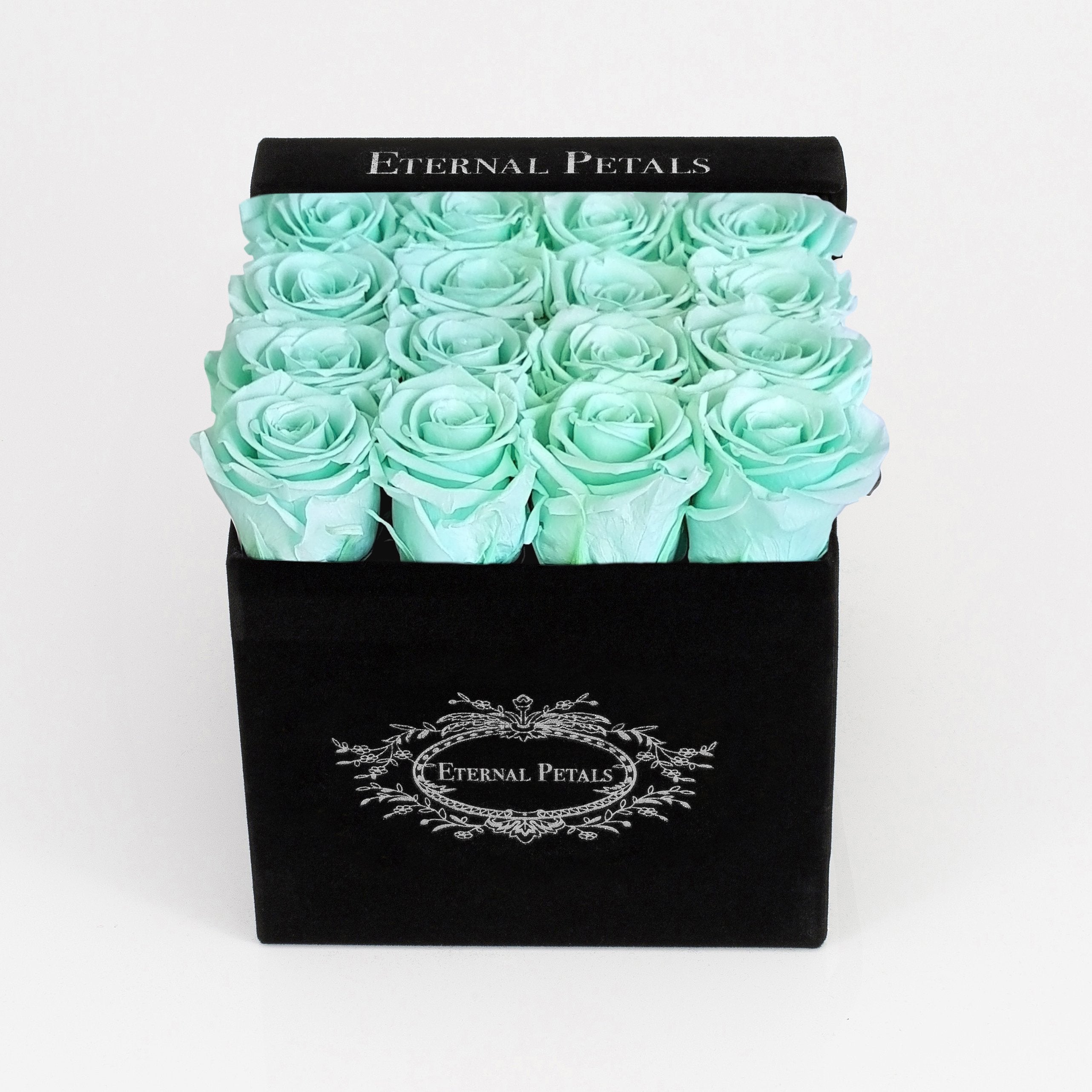 MINT | BLACK FLOWER BOX