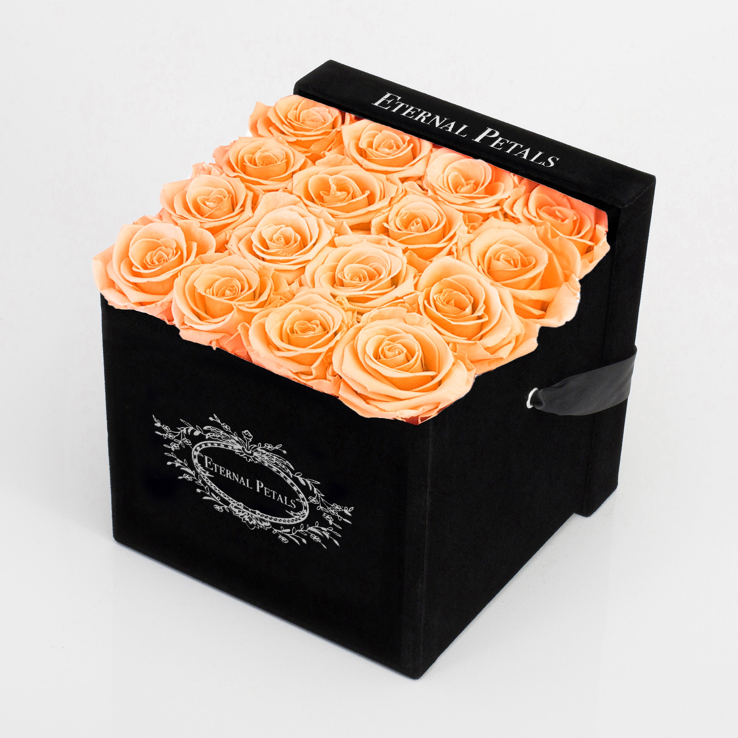 PEACH | BLACK FLOWER BOX