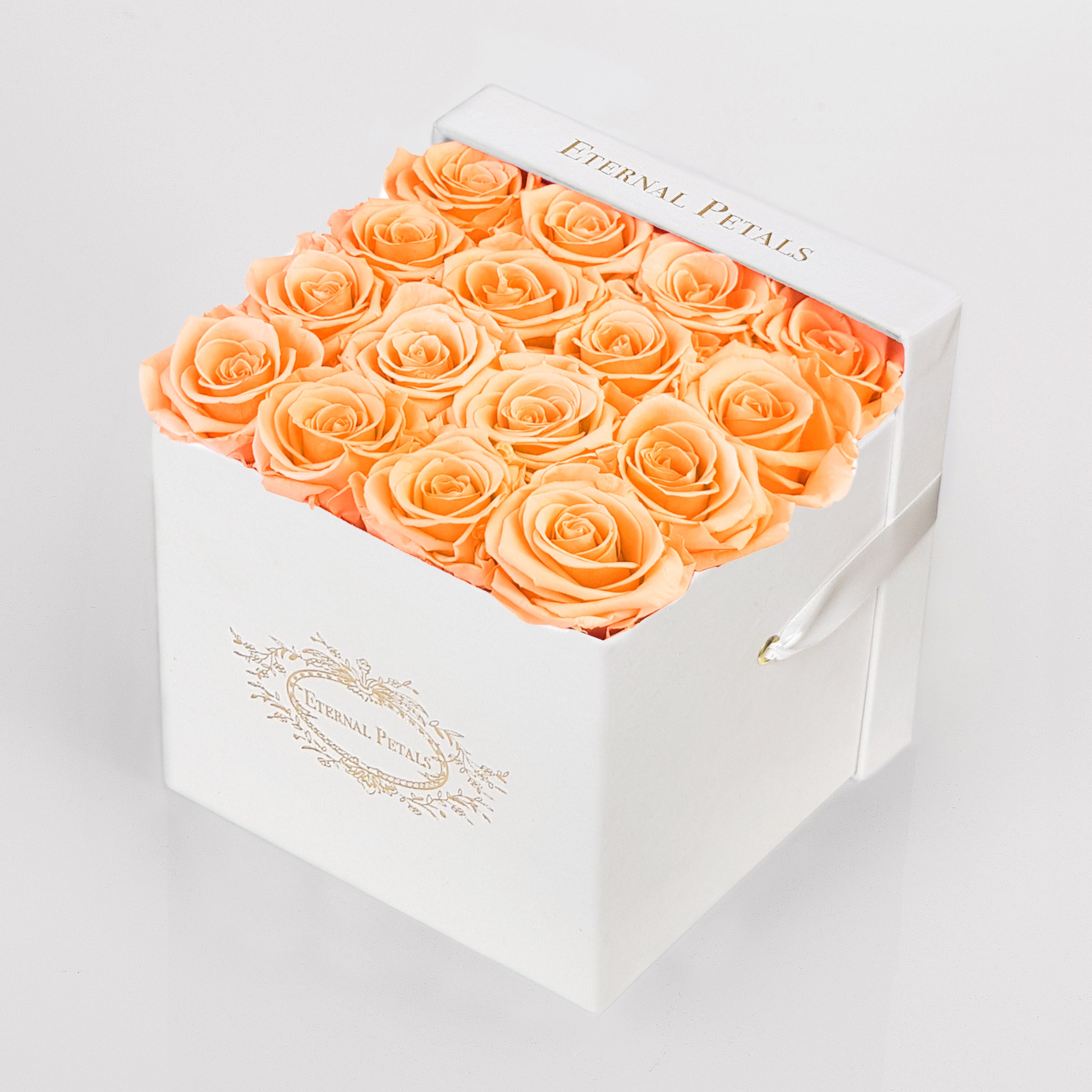 PEACH | WHITE FLOWER BOX