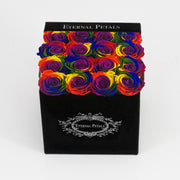 RAINBOW | BLACK FLOWER BOX