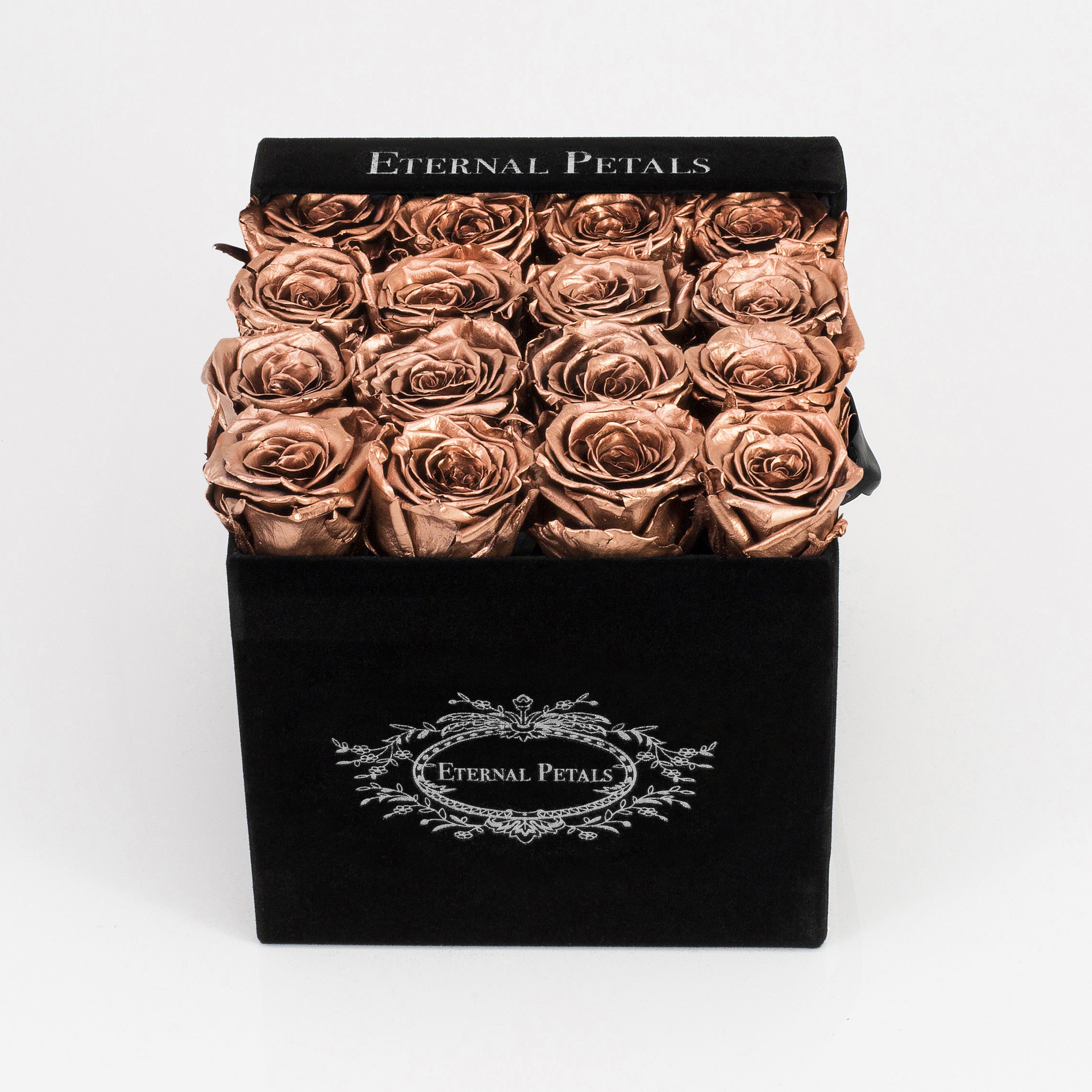 ROSE GOLD | BLACK FLOWER BOX