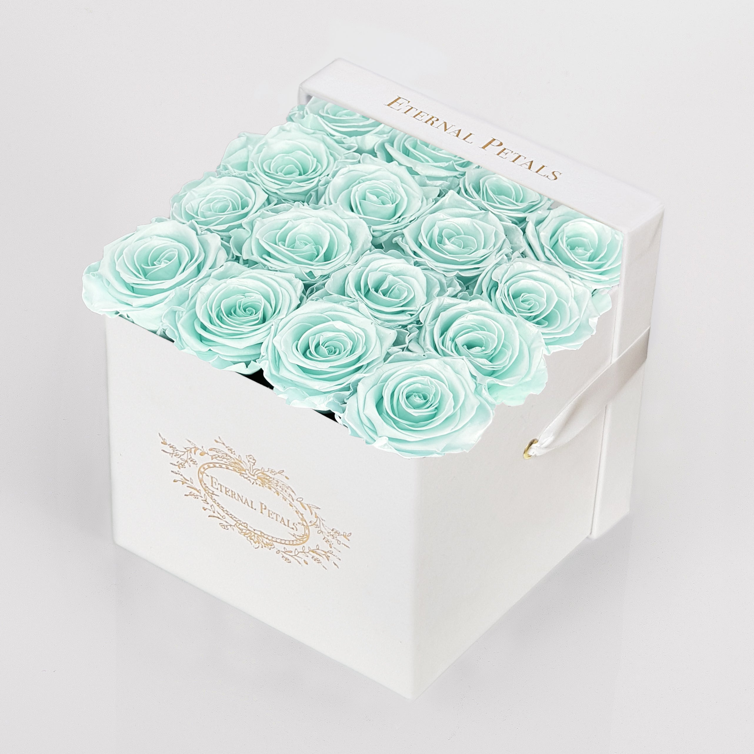 TIFFANY SATIN | WHITE FLOWER BOX