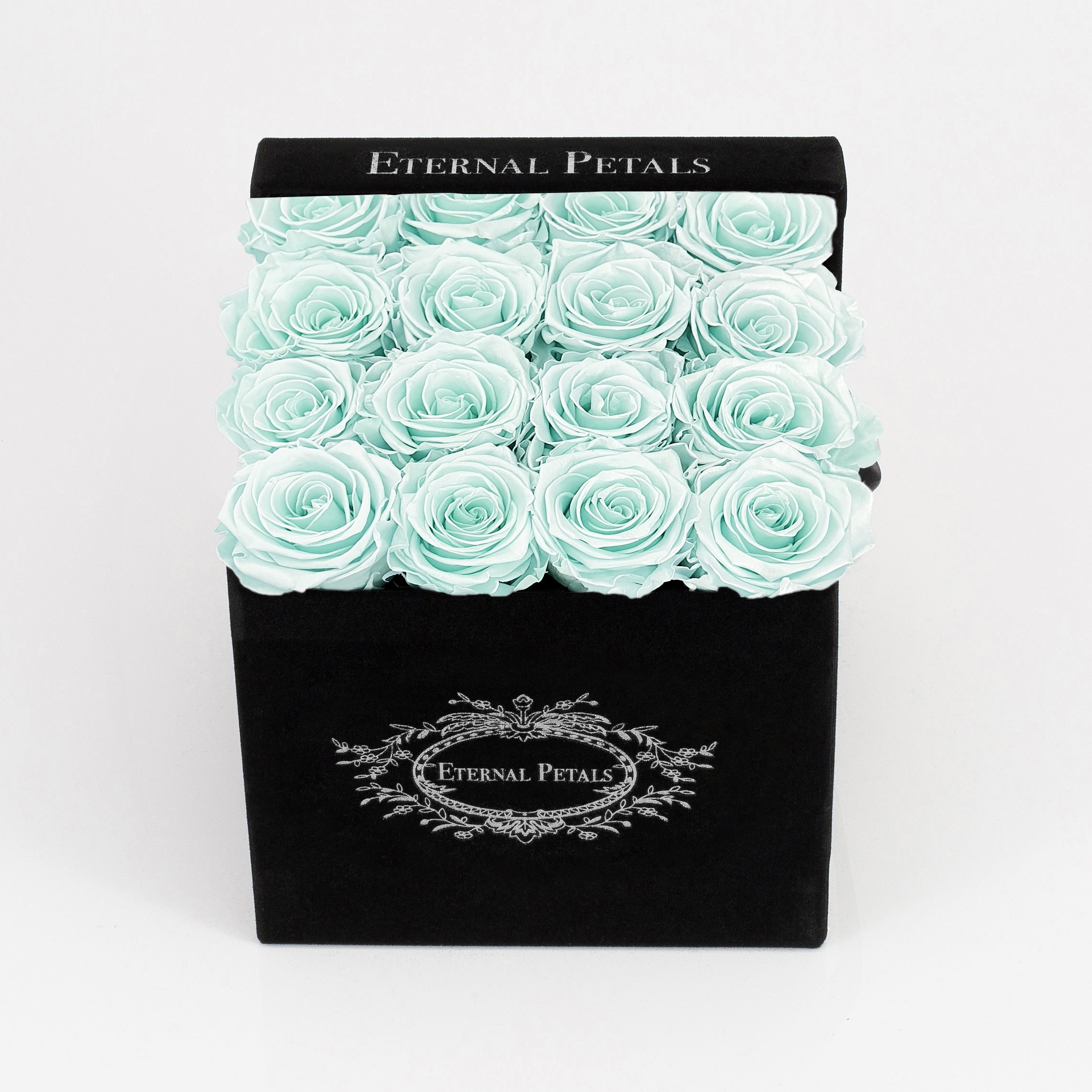 TIFFANY SATIN | BLACK FLOWER BOX