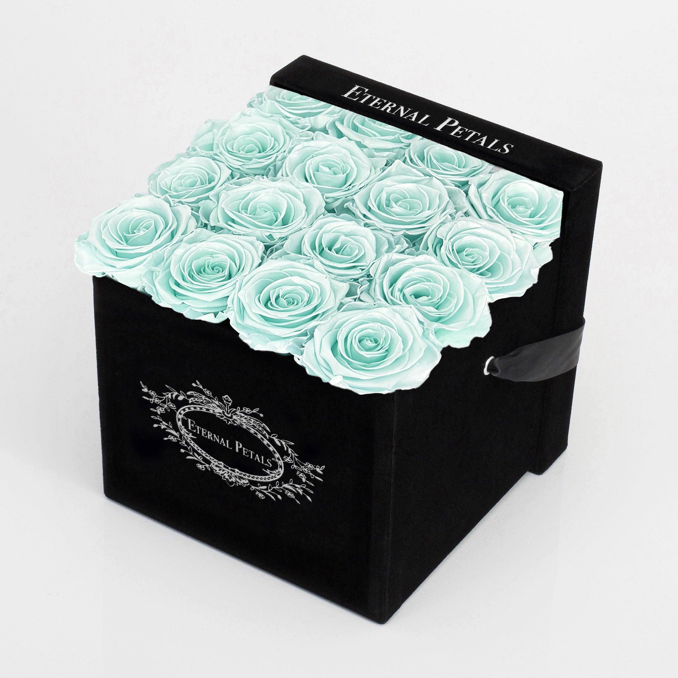 TIFFANY SATIN | BLACK FLOWER BOX