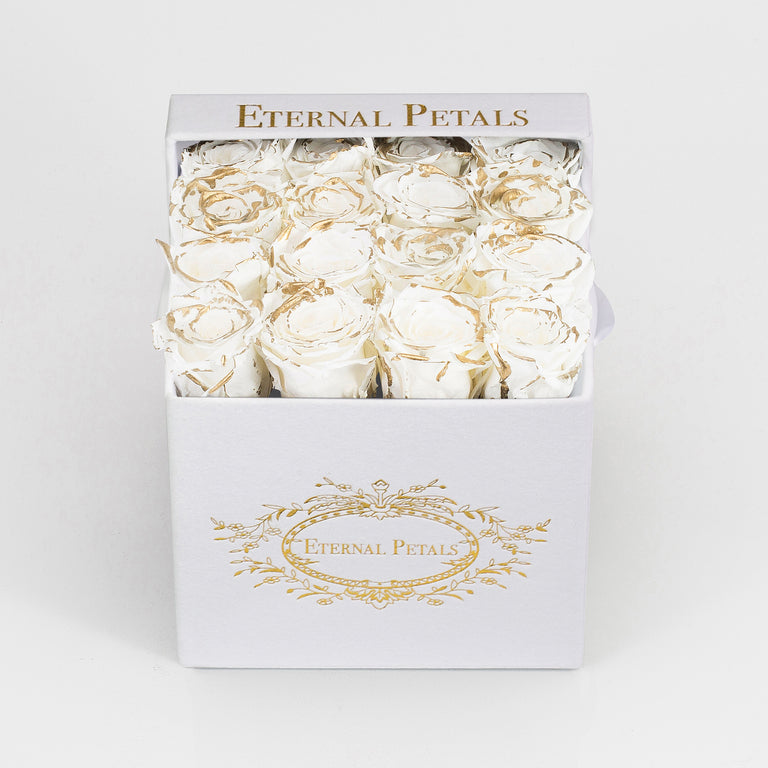 GOLD FROST | WHITE FLOWER BOX