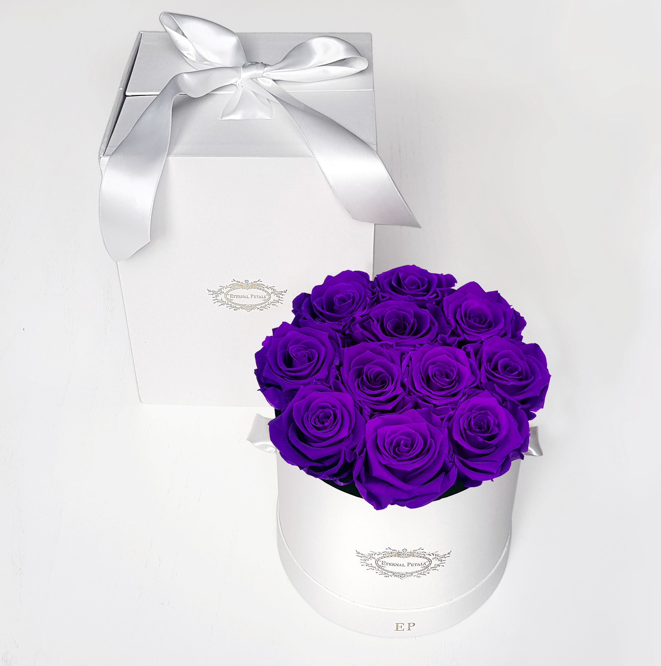 PURPLE | ROUND WHITE